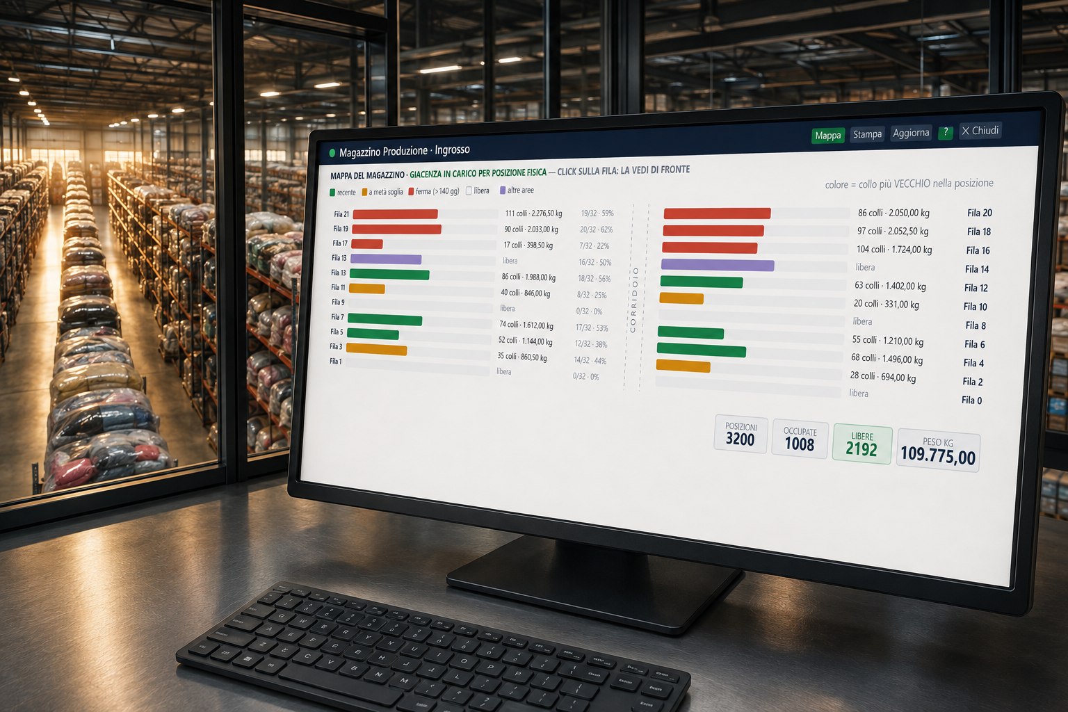 Warehouse map